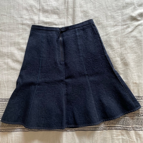 JCrew A-Line Navy Skirt - Picture 2 of 4